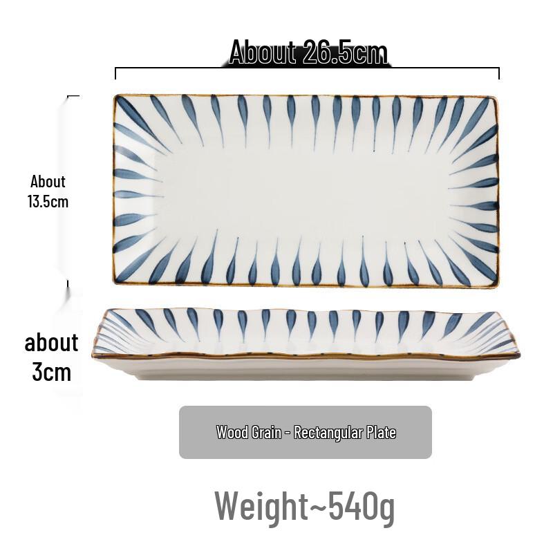 NuFeng Creative Underglaze Ceramic Serving Plate