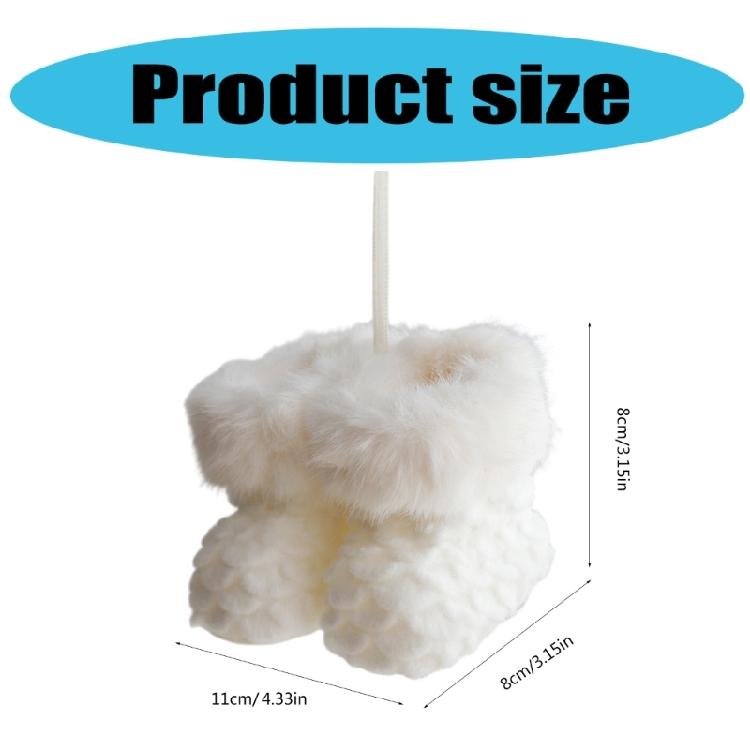 Handmade Christmas Decoration Plush Boot Ornament Festival Hanging Pendant Accessories for Fireplaces Children Gift