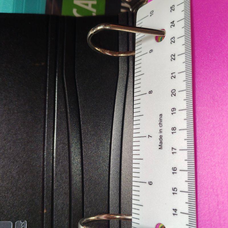 

Lettersize Hard Shell Plastic Large Capacity American Version a 133.33cm-Inch Three-Hole O-Type D-Type Folder Binder Sky Blue Iron Ring Slightly Rusty