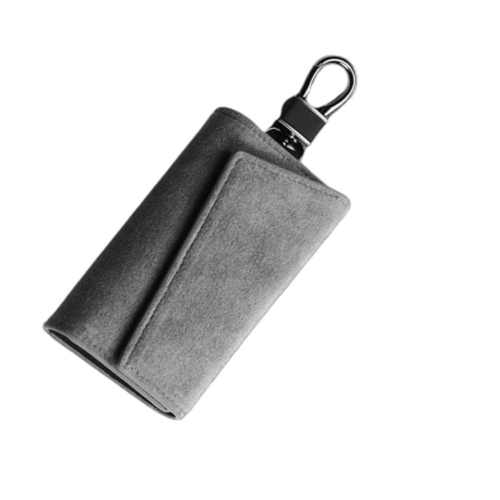 

2 in 1 Pull Out Keychain Pouch PU Leather PU Key Wallets Casual Key Holder Bag Men