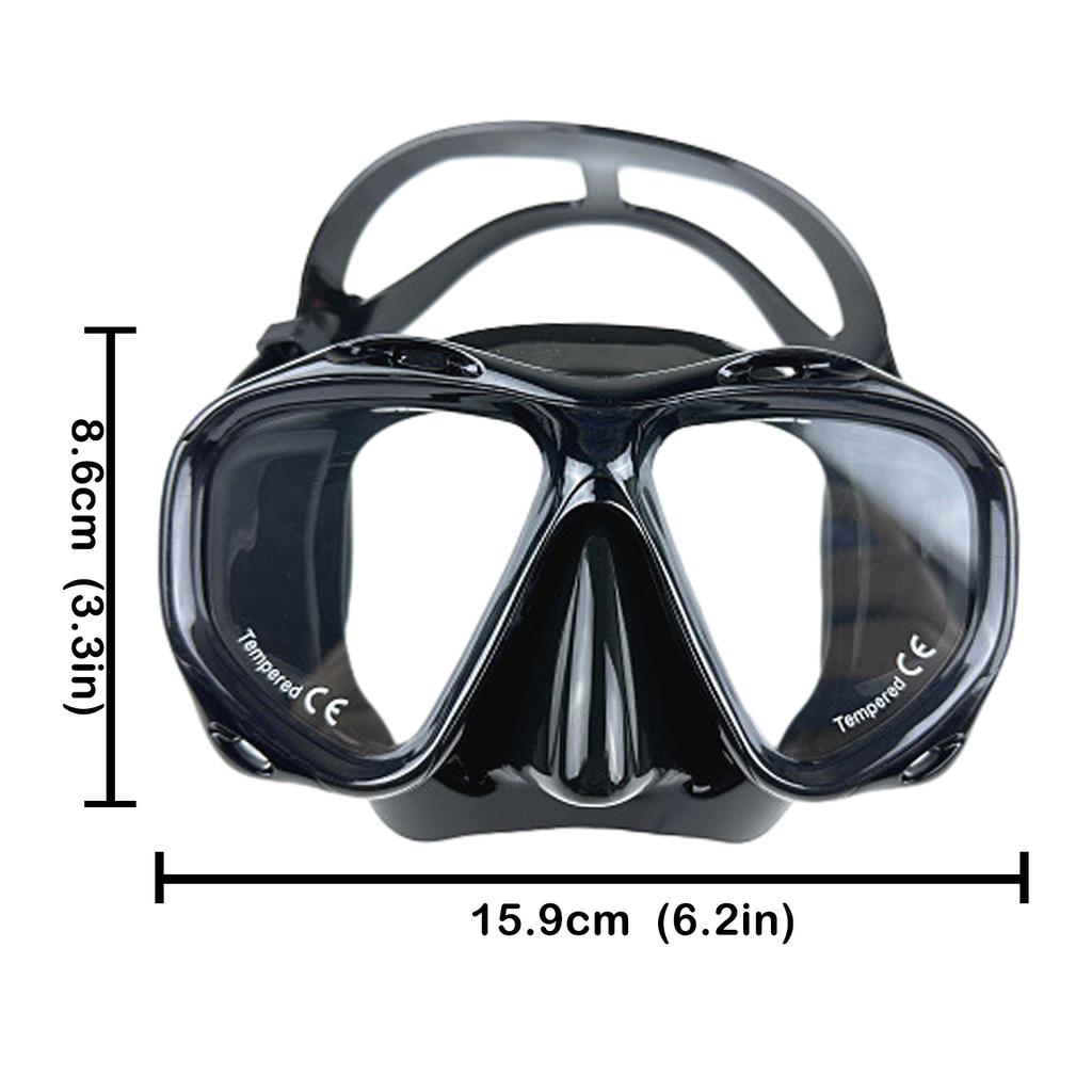 Professional Snorkel Diving Mask and Snorkels Goggles Glasses Diving Swimming Easy Breath Tube Set  Adult Unisex