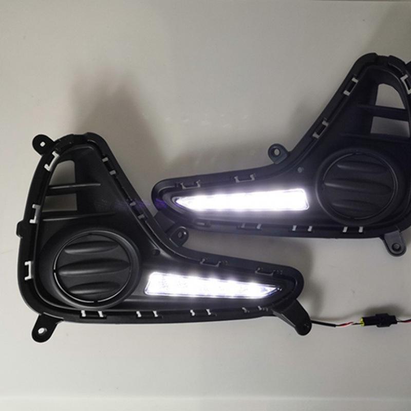 Hyundai I10 Retrofit LED Daytime Running Lights & Fog Light Frames