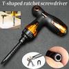 2 In 1 Household Ratcheting Screwdriver Home Repair Tool , Disassemble Screwdriver Kit for Furniture/Car/Computer/Electronics