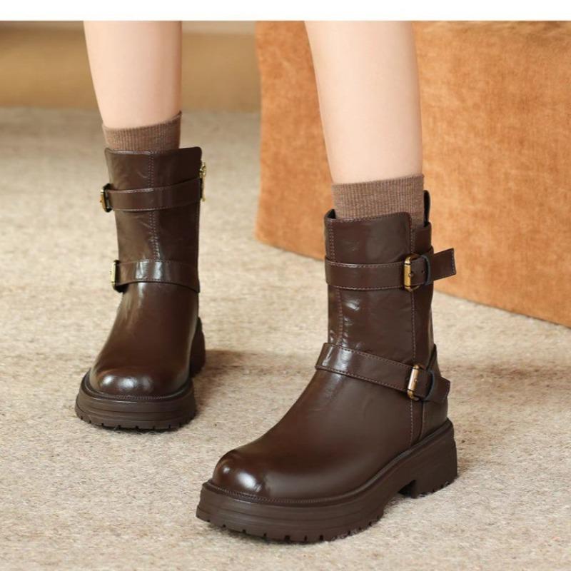 Versatile Martin boots women s autumn and winter new fashion short boots temperament boots 35