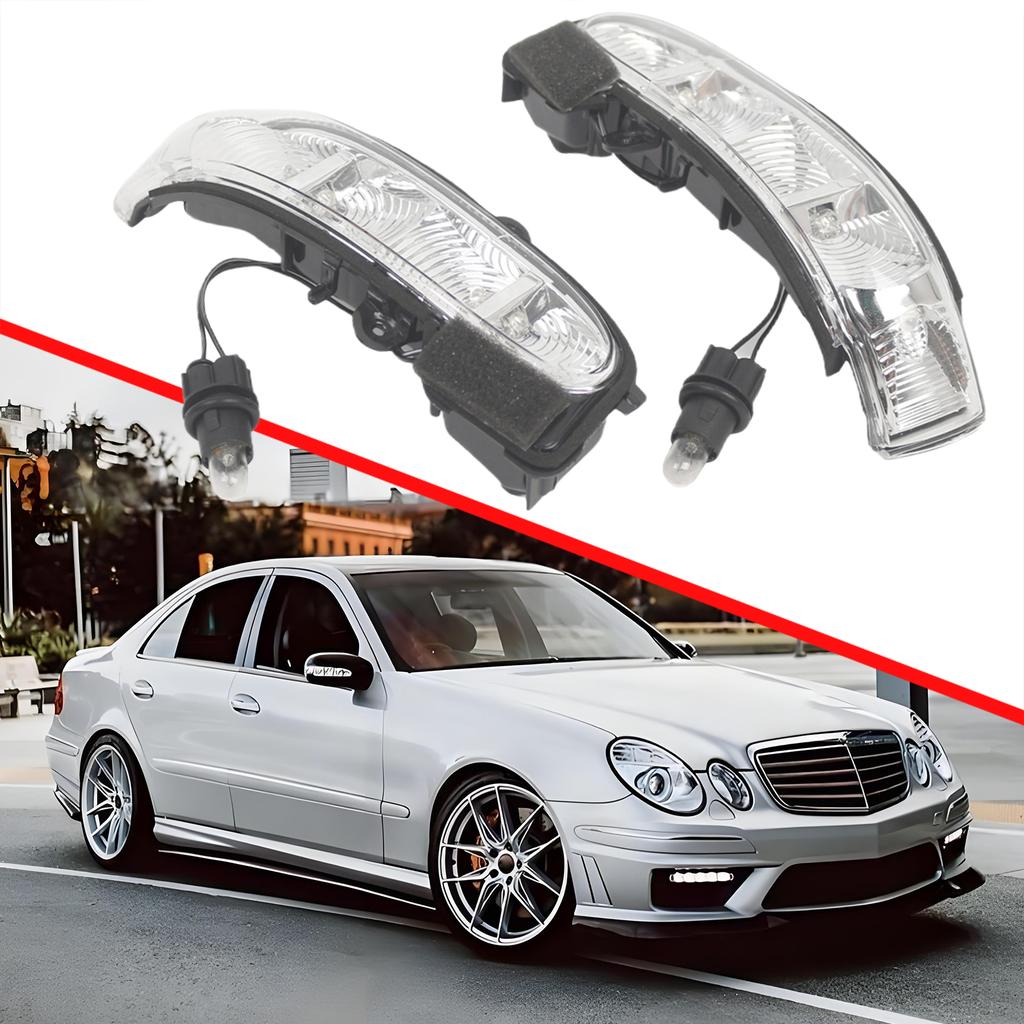Rearview Mirror Turn Signal Light 2038201321 LED Side Rearview Mirror Turn Light for Mercedes Benz E-Class W211 S211 2002-2006