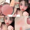 1Pc Peach Pink Blusher Matte Cheek Tint Blush Makeup Lasting Brighten Facial Smooth Rouge Powder Cosmetics
