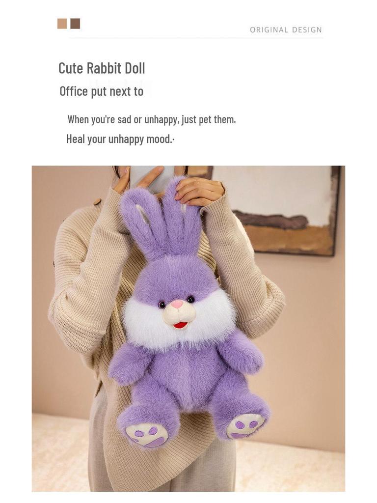 Cross-Border Plush Long-Eared Rabbit Toy - Soothing Doll & Girls' Gift