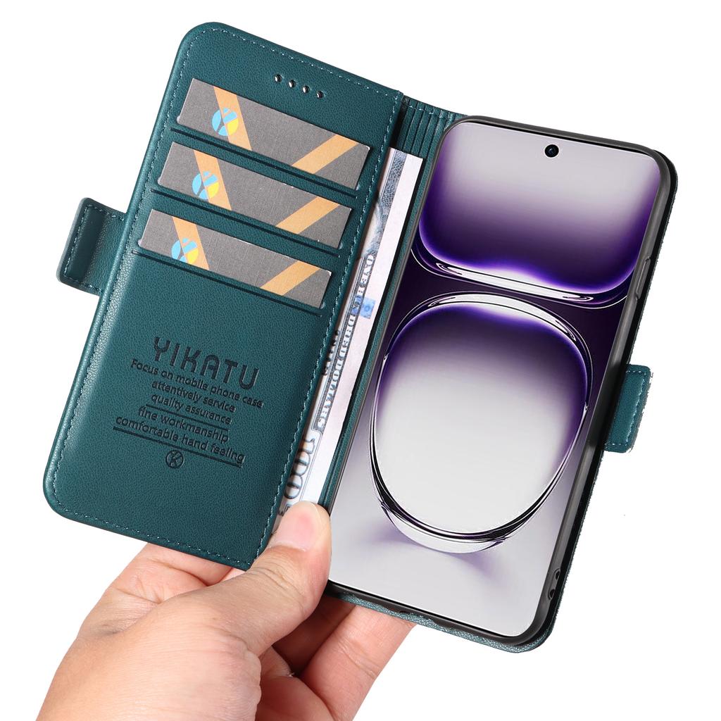 For Oppo Reno12 5G (Global) Case Magnetic Side Clasps Leather Wallet Phone Cover