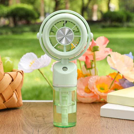 Misting Handheld Fan with USB Charging Portable Mini Cooling Fan with Water Spray 3 Speeds Desktop Fan for Outdoor Office Summer Travel