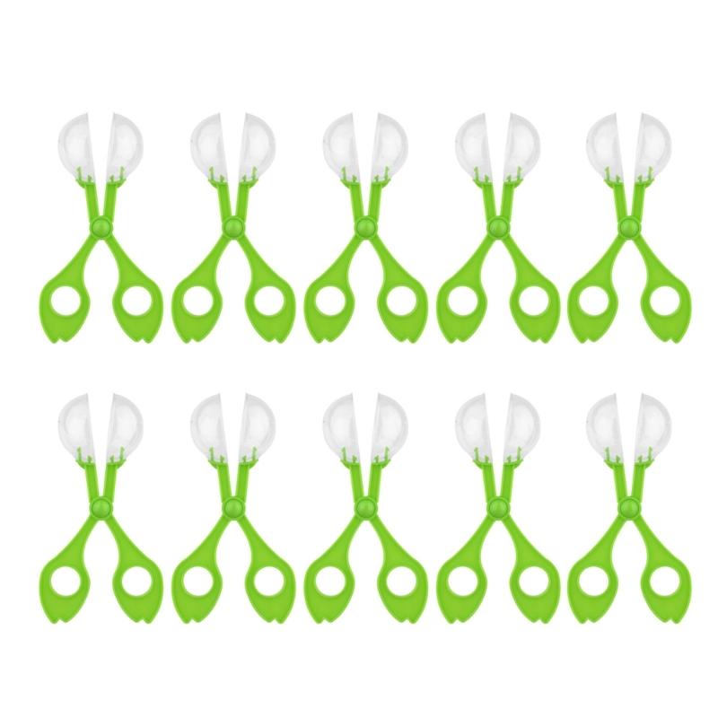 

Handy Scoopers Gogga Tongs for Explorers Nature Discovery Toy for Kids Hiking Nature Study Feeding Clamp зелений