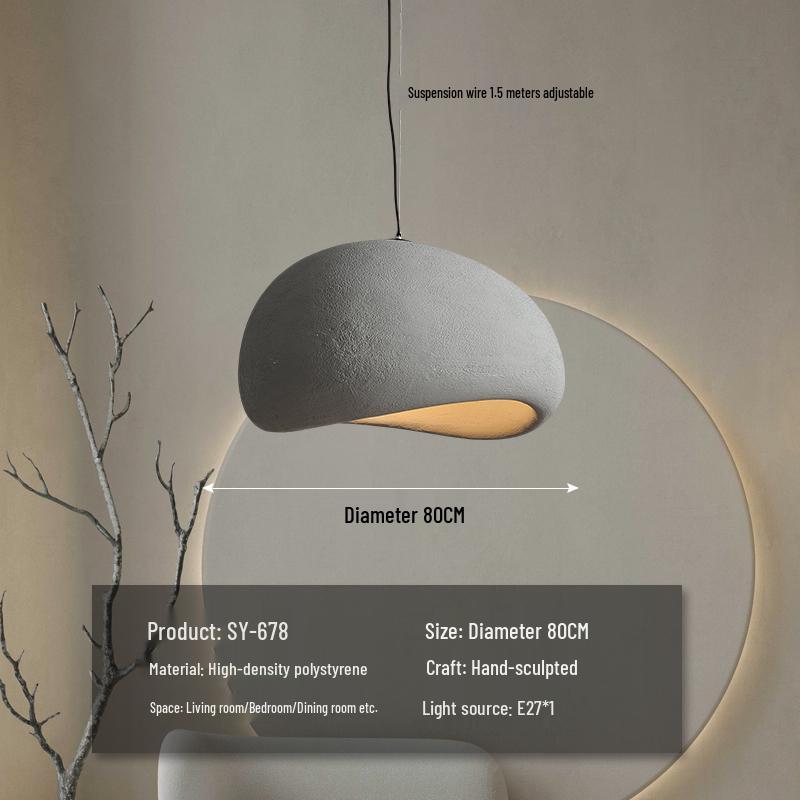Wabi-Sabi Zen Pendant Light: Retro & Artistic Design for Restaurants, Living Rooms, and Bedrooms