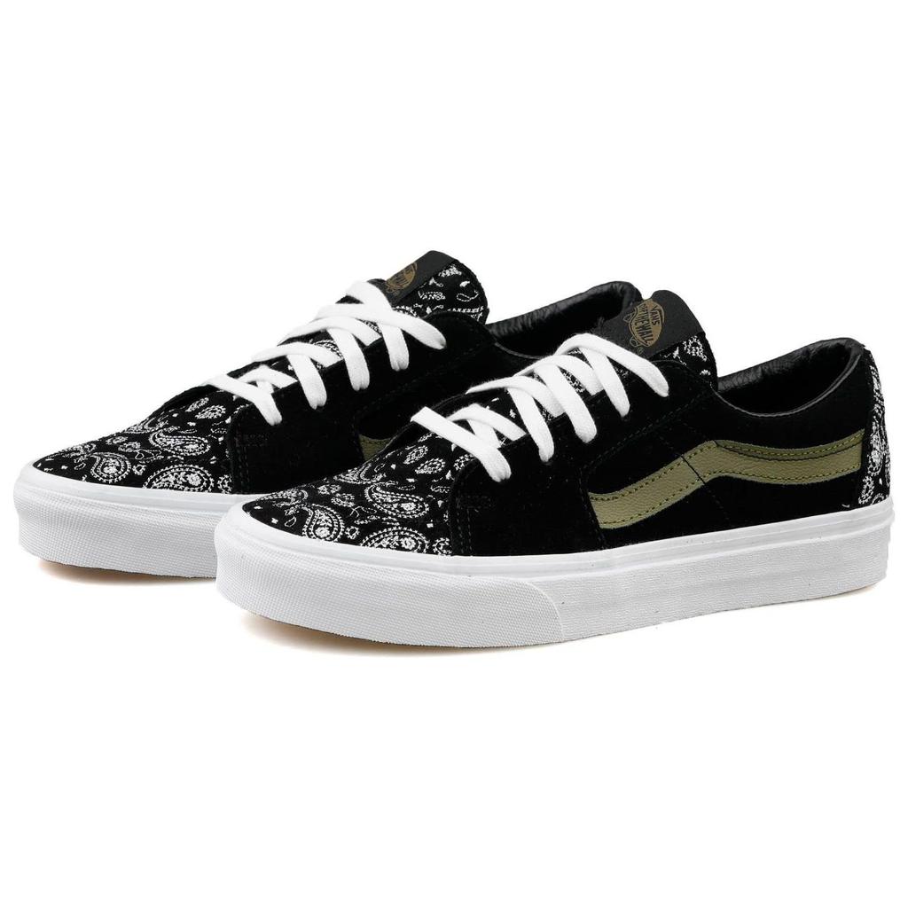 Vans Sk8-Low Paisley - Black Green Unisex Sneakers VN0A5KXDBLK