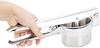Pop Frog Stainless Steel Hand Potato Masher, Commercial Grade, with 3 Interchangeable Discs, Long Handle, for Crushing Potatoes, Chopping Noodles, Min
