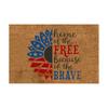 Independence Day Decorative Door Mat - Indoor Outdoor Carpet Home Floor Mat - Rubber Entrance Bathroom