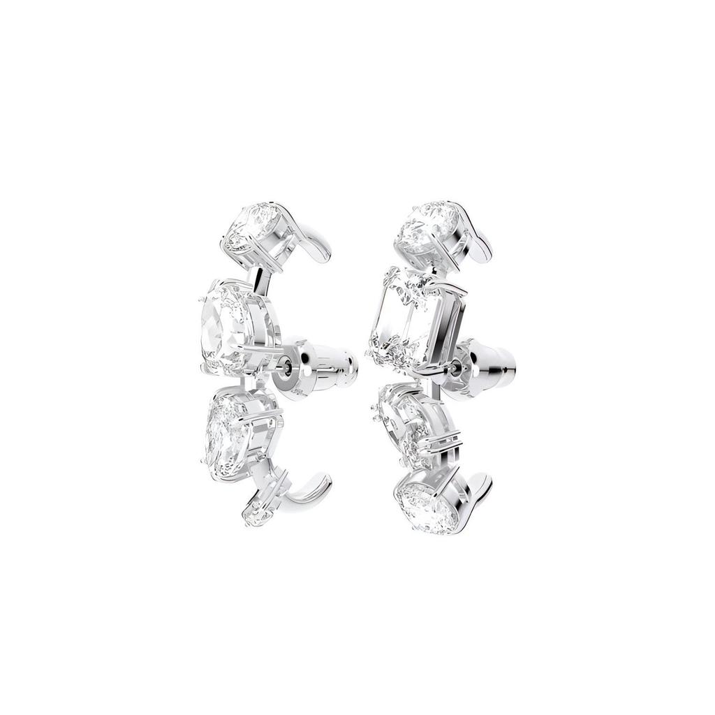 Swarovski Elegant Fashion Gema Rhodium Plated Earrings Women Earrings 5639331