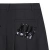 Anew Golf W Dtp Front Logo Pleats Sq_Bk