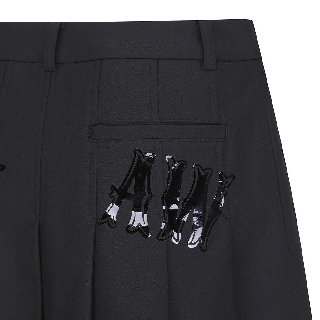 Anew Golf W Dtp Front Logo Pleats Sq_Bk