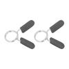 2PCS Spring Clip Collars 30mm Dumbbell Spring Lock with Handle Comfortable Grip Easy Use Wightlifting Accessory for