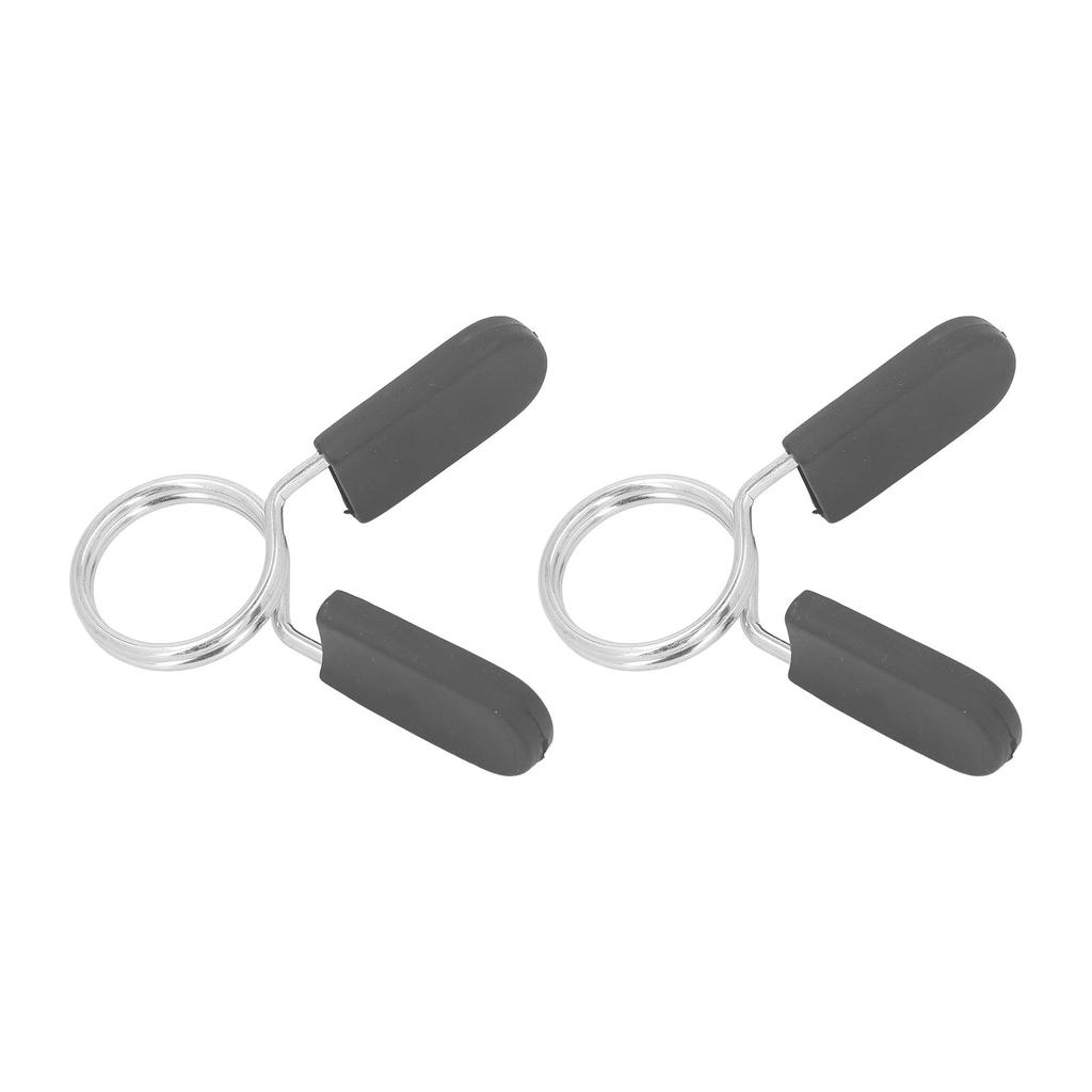 2PCS Spring Clip Collars 30mm Dumbbell Spring Lock with Handle Comfortable Grip Easy Use Wightlifting Accessory for