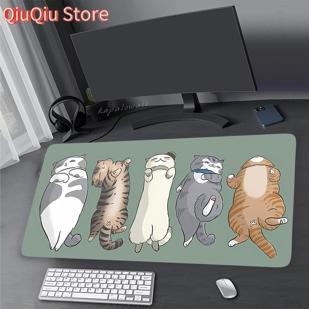 For All-Day Comfort Kawaii Cute Cat Mouse Pad Gaming Laptop Game Pads Mouse Mat Home Office Mousepad Desk Pad 900x400mm