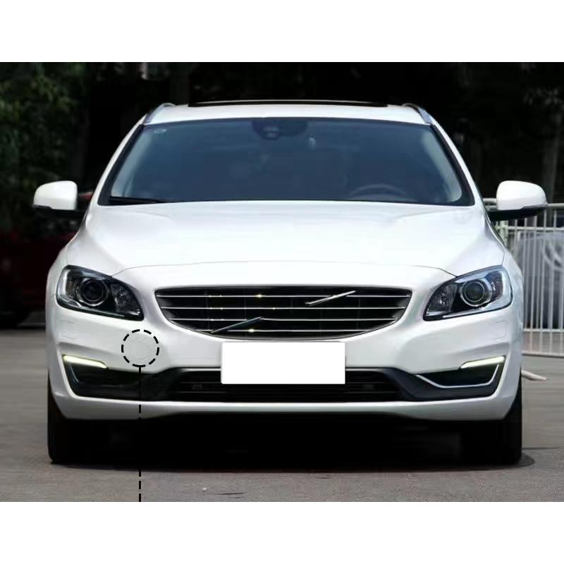 Auto Front Bumper Tow Hook Cap Cover for VOLVO S60 V60 S60L 2014 2015 2016 2017 39820294 31323839 белый