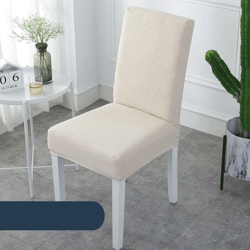 Weicher Polarfleece Stuhlbezug mit elastischem Spandex für Esszimmer Küche Stretch