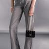 Charles & Keith Evening Party Mirror Checkered Chain Crossbody Bag Small Women bags Black Pink Silver CK2-80681154