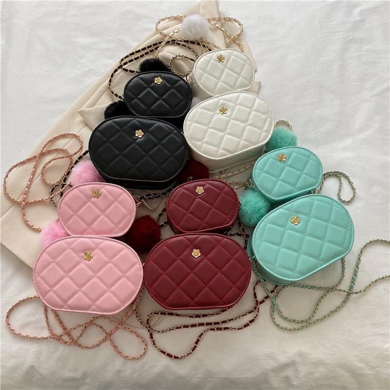 Rhombus embroidery thread small bag women's 2025 early autumn new casual fashion chain single shoulder solid color crossbody oval bag