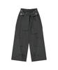 Aejeuyua Tie Belt Sweatpants Charcoal