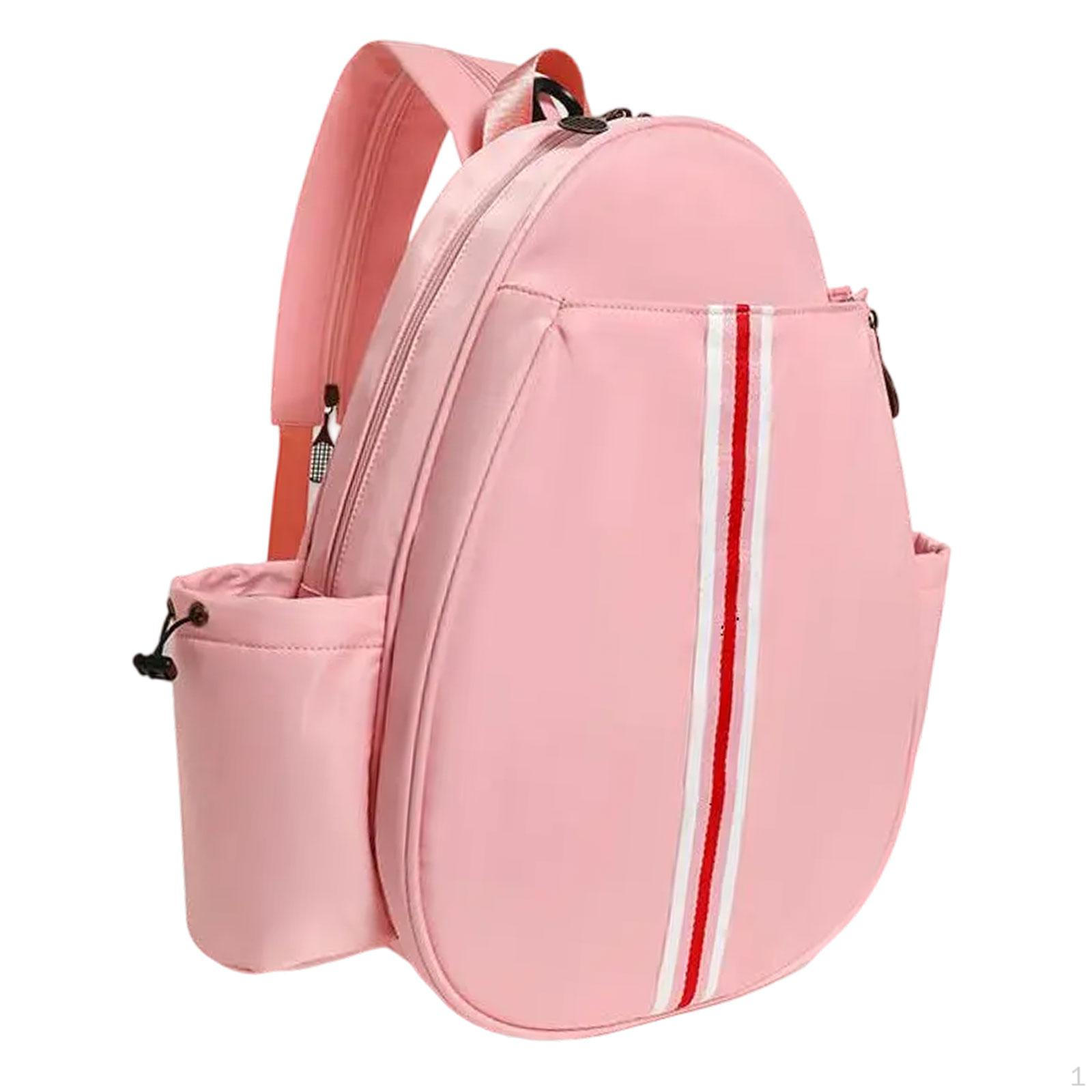 

Сумка для переноски теннисного инвентаря для начинающих с отделением для бутылки с водой и дизайном рюкзака розовый