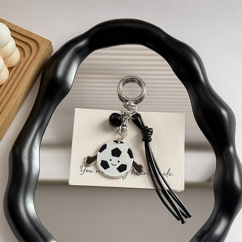  Bag Charms Q-Version Cartoon Table Tennis Badminton Football Keychain Handbag Pendant Creative Backpack Decoration Gifts