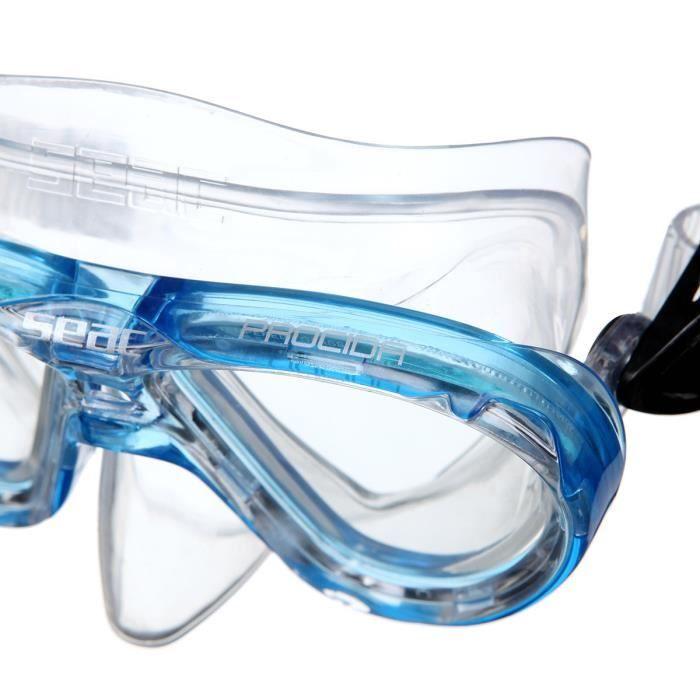 Seac masque de plongée procida silter clear - junior/enfant - bleu