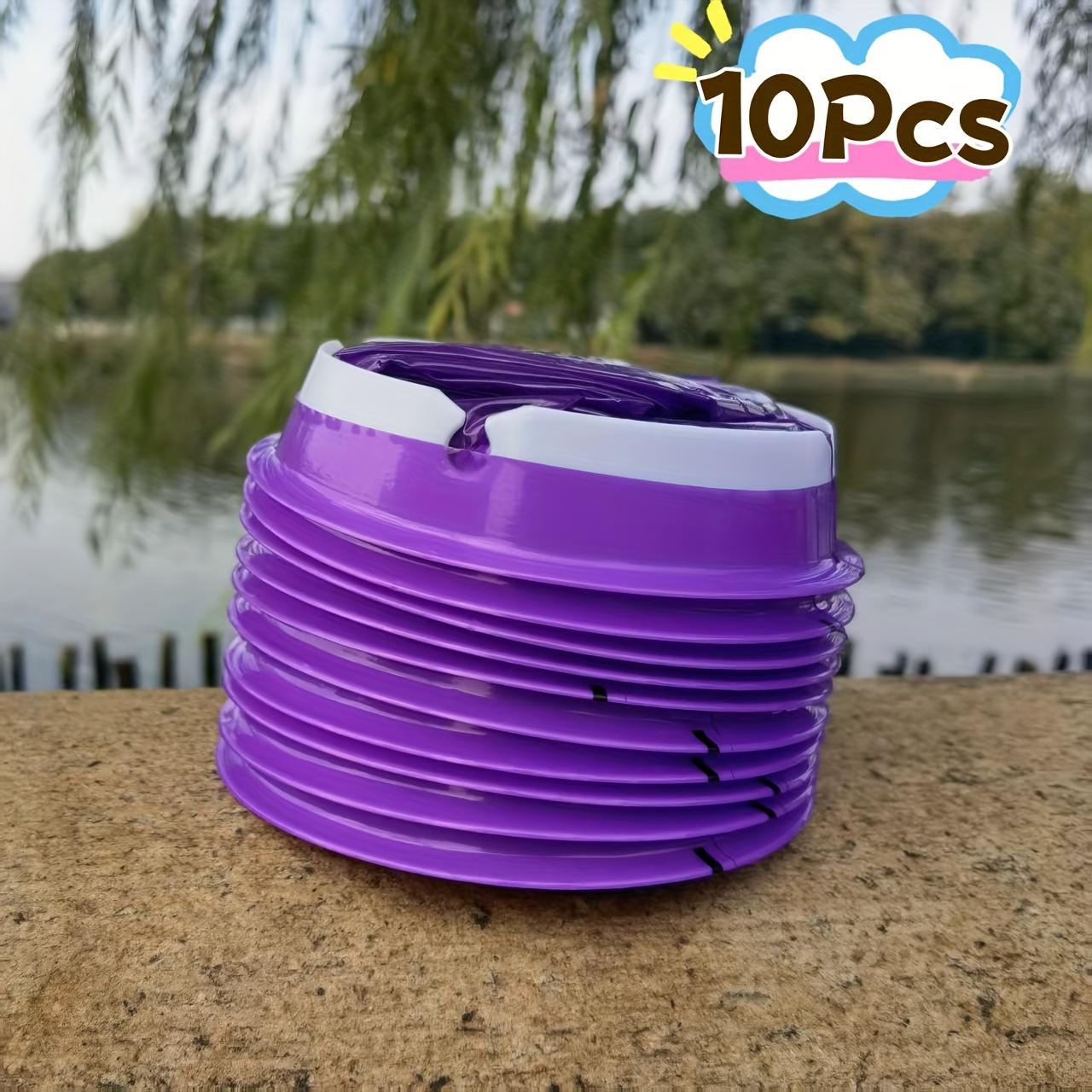 

10 шт. Герметичные дорожные пакеты для рвоты при токсикозе и для использования в транспортных средствах – Прочные, портативные дезодорирующие пакеты для взрослых и беременных женщин фиолетовый