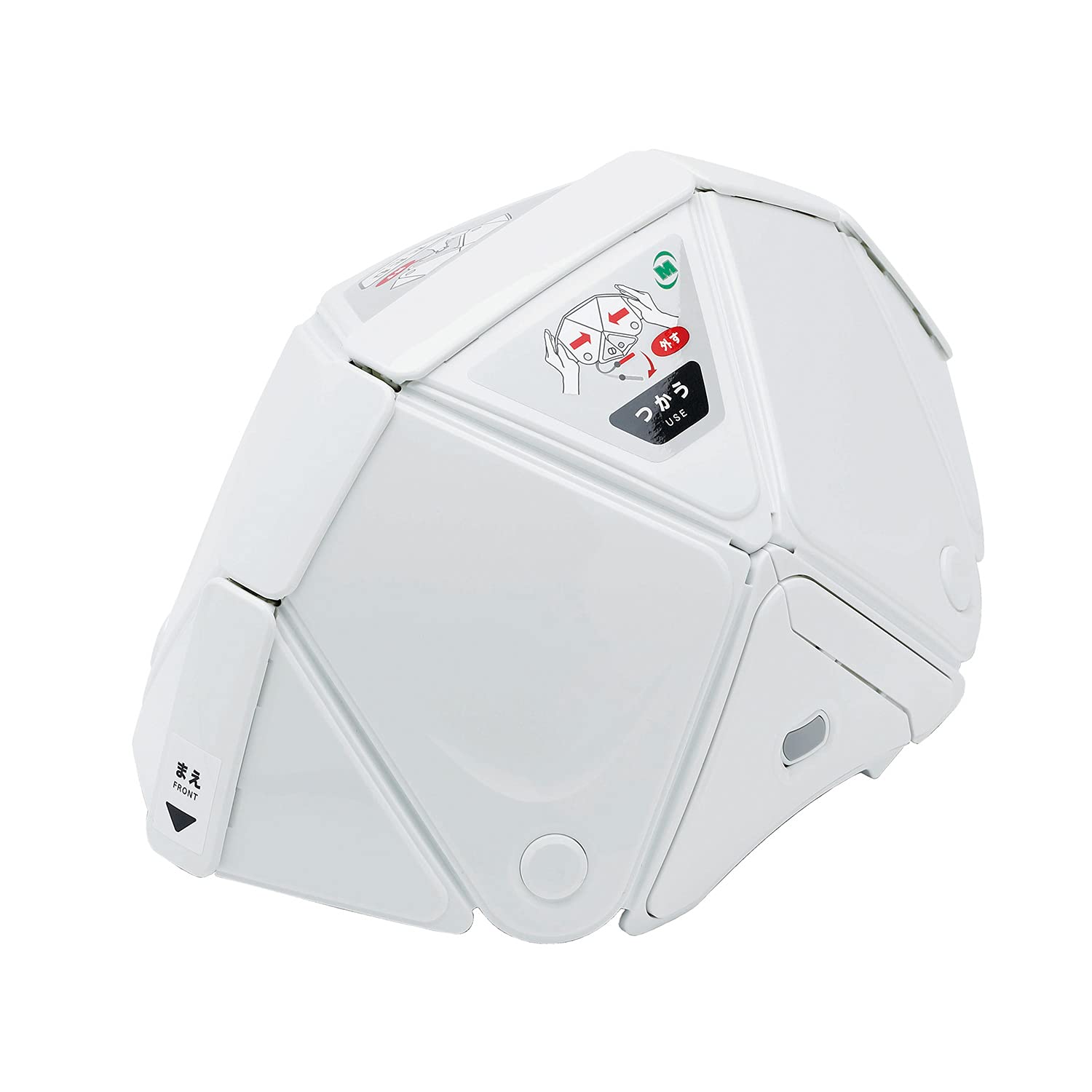 

Midori Anzen Folding Disaster Prevention Helmet Nationally White TSC-10N Flatmet2, Certified,