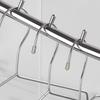 Heavy Duty Steel Folding Wall Mounted Coat Hanger Rack with 5 Hooks Swinging Arm Holder 235mm for Efficient Storage