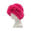 Fur Plush Faux Fisherman Hat Solid Color Thickened  Furry Stylish Winter Warm