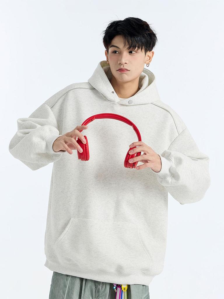 Sweat à capuche surdimensionné pour homme 400 g - Veste décontractée tendance pour l'automne