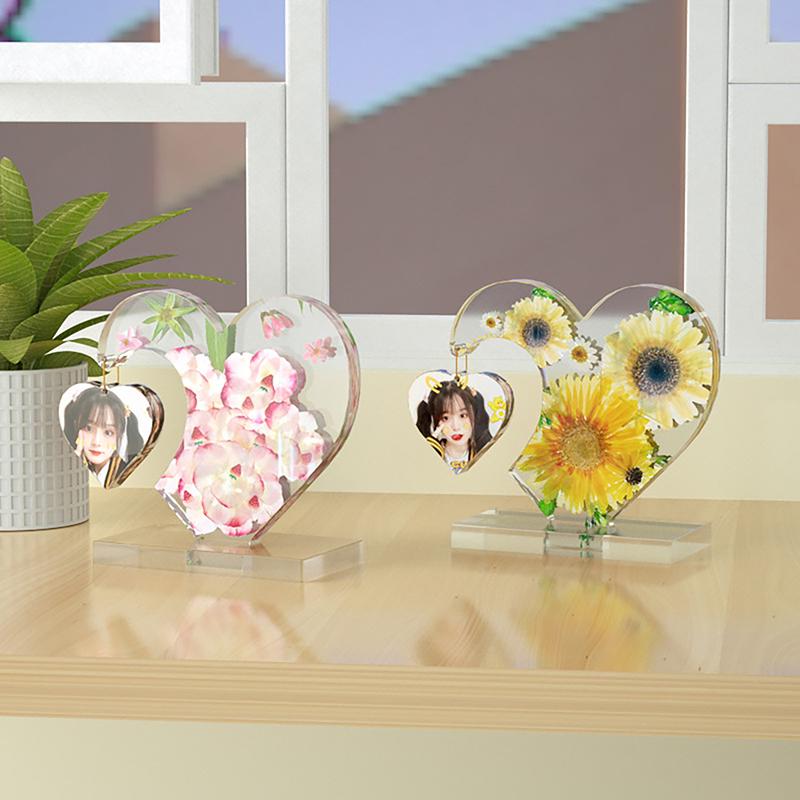 Duże Formy Żywiczne na Ramki do Zdjęć, Silikonowe Formy w Kształcie Serca do Żywicy Epoksydowej, Forma DIY do Ekspozycji Ramek na Zdjęcia, Unikalna Forma do Żywicy