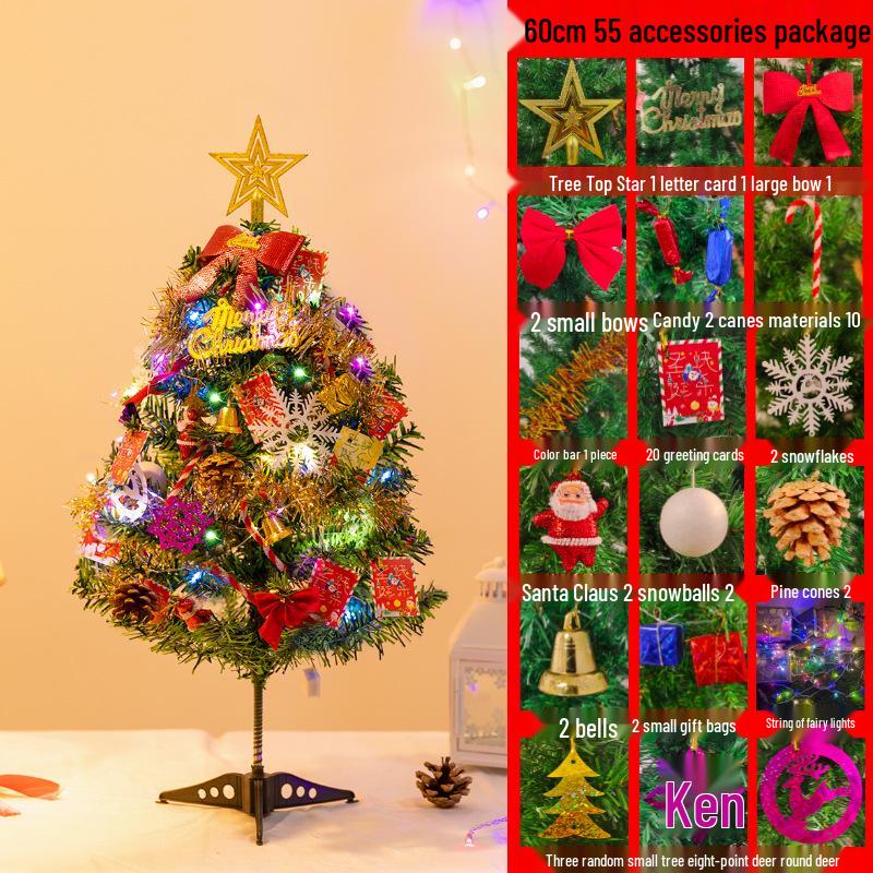 60 см Роскошное светодиодное рождественское украшение - Светящееся украшение «Сделай сам» для столов и окон