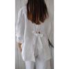Women Casual Breathable Back Tie Thin Sunscreen Long Sleeve Shirt