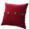 Knitting Button Fashion Throw Pillow Cases Cafe Sofa Cushion Cover Home Decor