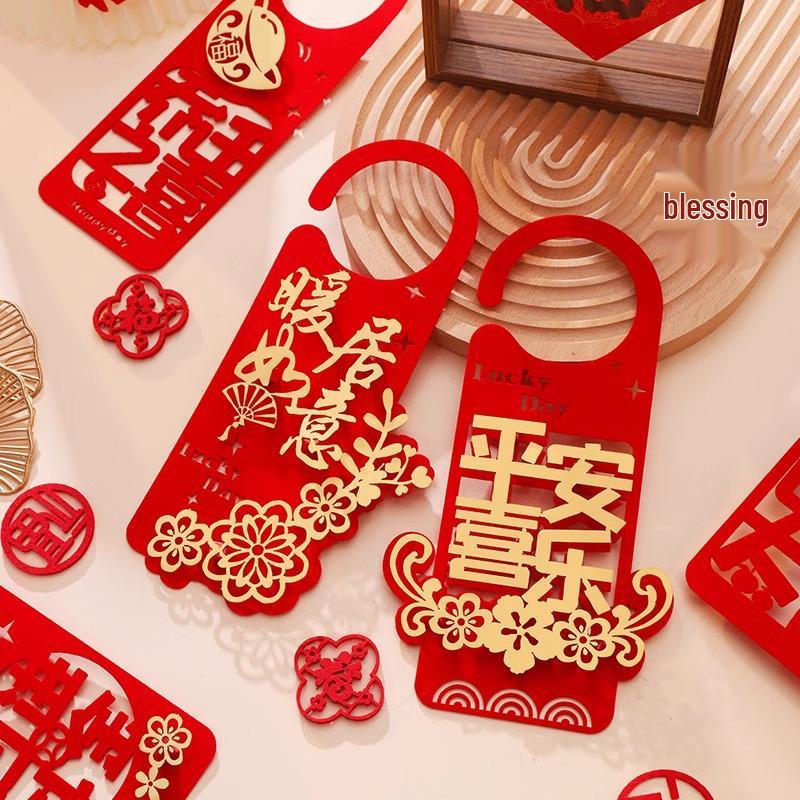 2024 Creative Housewarming Door Handle Pendant for New Home Ceremony & Wedding Décor