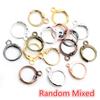 30-50pcs Fashion Bronze Rhodium Gold Silver Plated French Earring Hooks Wire Settings DIY Jewelry Making Findings Accessories