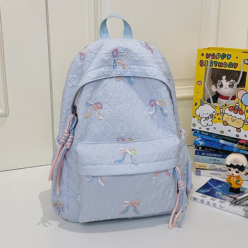 New Student Schoolbag Women's High-value Backpack Large-capacity Junior High School Water-proof Backpack Backpack