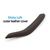 Car Interior Passenger Doors Pull Handle Outer Leather Cover Replacement For BMW X5 X6  F15 F16 2014-2018