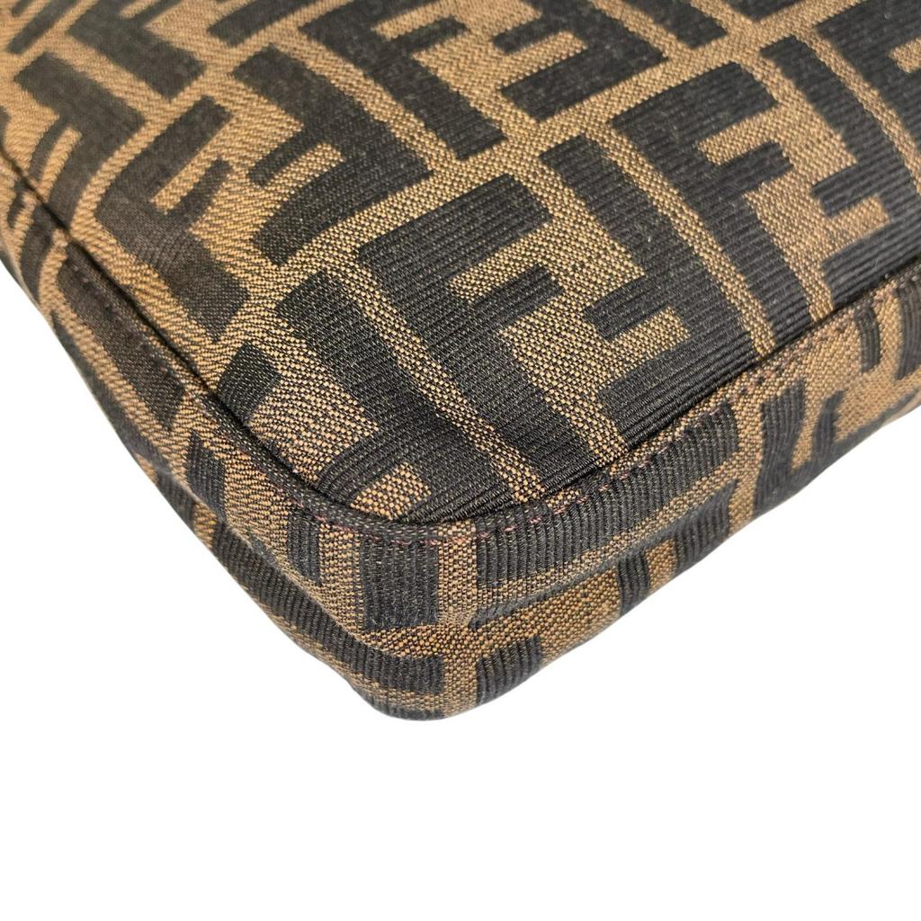 FENDI Zucca Shoulder Bag Brown Women used