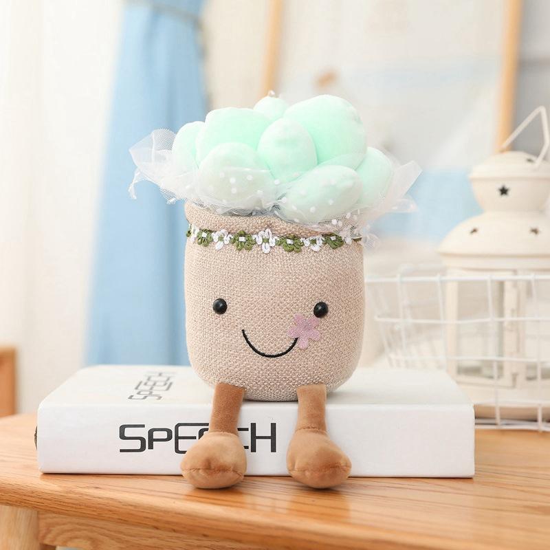 Simulated Music Cake Plush Toys Fun Plant Ornaments Pine Tree Wealth Bamboo Home Living Room Decorations