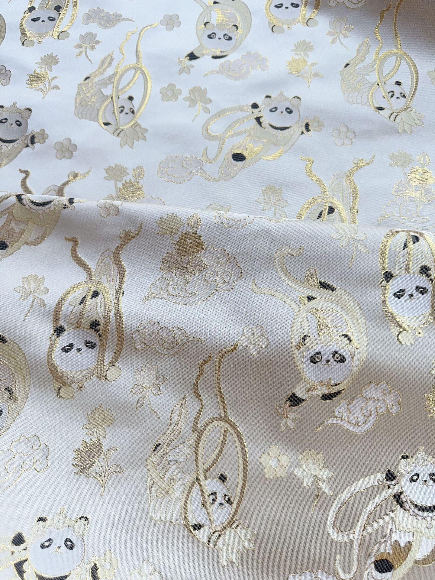 

Летающая Панда Жаккардовая Брокадная Ткань в Национальном Стиле для Женского и Детского Весеннего Жилета-Платья