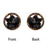 Artistic Black Cats Theme Acrylic Hanging Wreath Decorative Piece For Indoor and Outdoor Use Home Wall Window Ornament