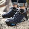 Winter Cotton Shoes for Men High-Top Outdoor Hiking with Plush Insulation Casual Short Boots Men with Waterproof Snow Boots